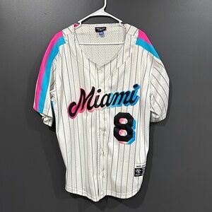 Ebbets Field Flannels White Pinstripe Jersey